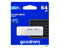GOODRAM 64GB UME2 odczyt 20MB/s USB 2.0 biały - 606423 - zdjęcie 4